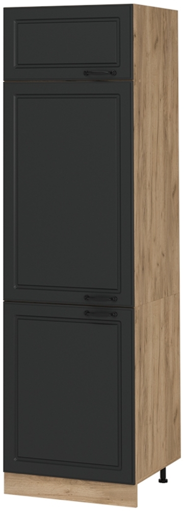 Kühlumbauschrank R-Line Anthrazit Landhaus 60 cm Vicco Bild 1