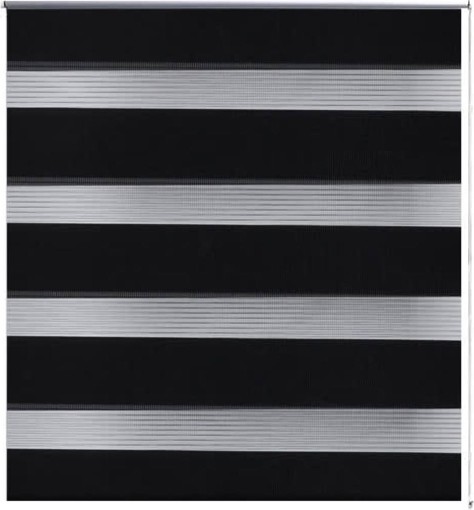 Doppelrollo Seitenzug 80 x 150 cm schwarz 240200 Bild 1