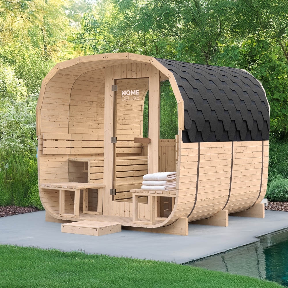 HOME DELUXE Gartensauna HYGGE DELUXE - 230 cm x 220 cm für 4-6 Personen Bild 1