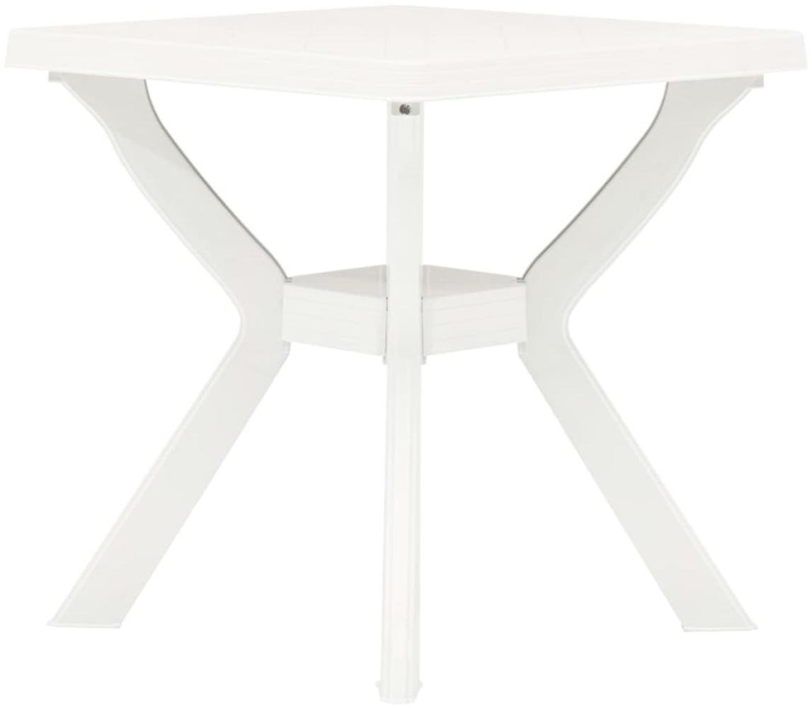 vidaXL Bistrotisch Weiß 70x70x72 cm Kunststoff 48799 Bild 1