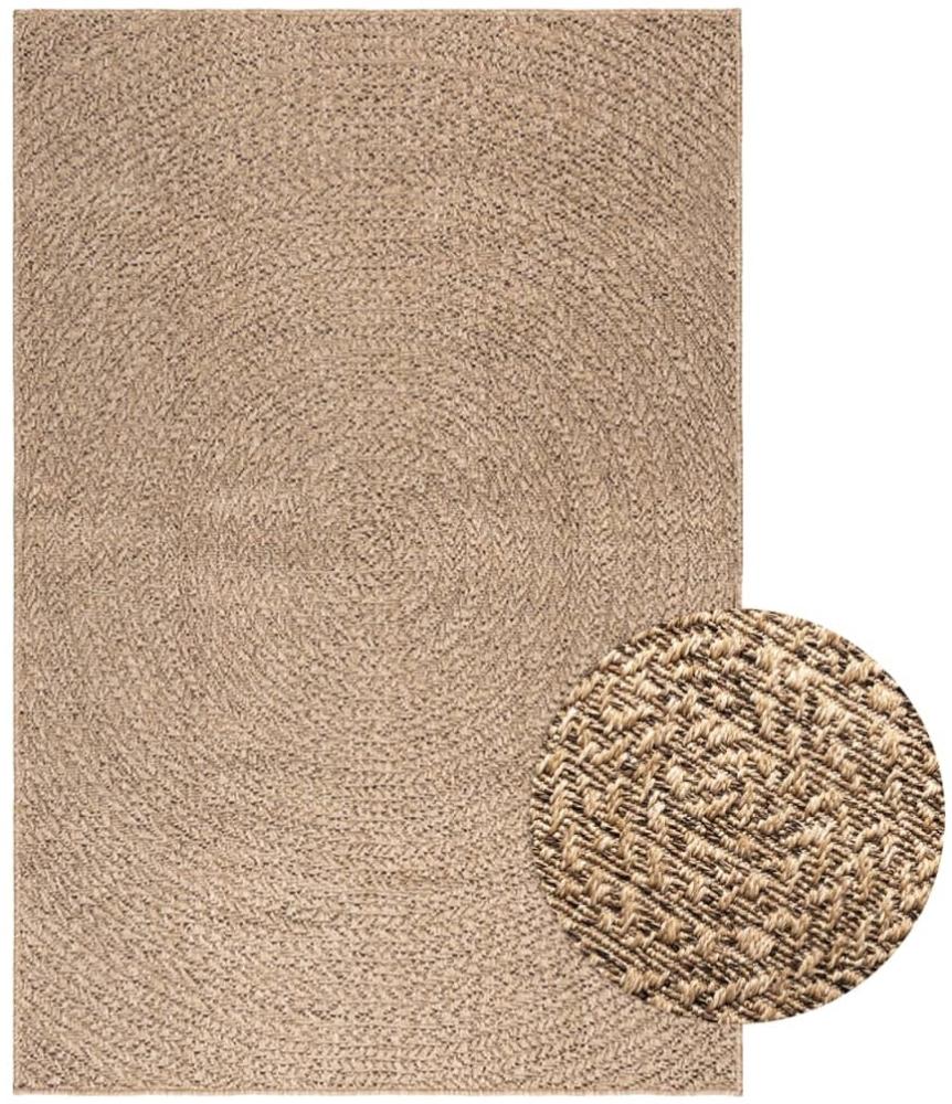 vidaXL Teppich ZIZUR 120x170 cm Jute-Optik Indoor und Outdoor 364839 Bild 1