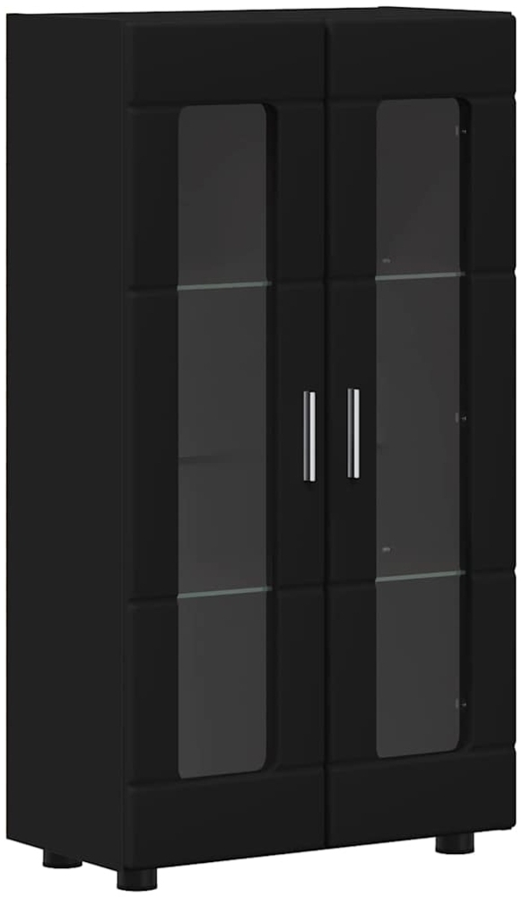 vidaXL Sideboard mit Regal Schwarz 55,5 x 29 x 103 cm Holzwerkstoff 880252 Bild 1