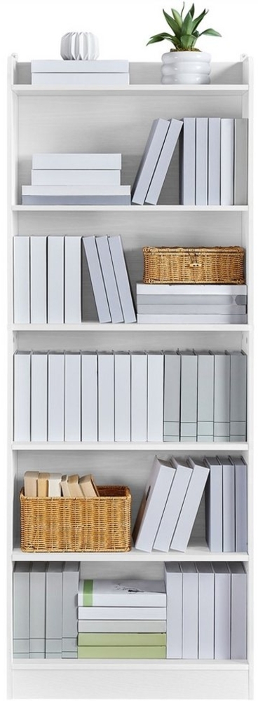 Yaheetech Bücherregal 180 cm H Standregal, 1-tlg, Schmales Regal Bücherschrank mit 6 Ebenen, 1 verstellbarer Regalboden Bild 1