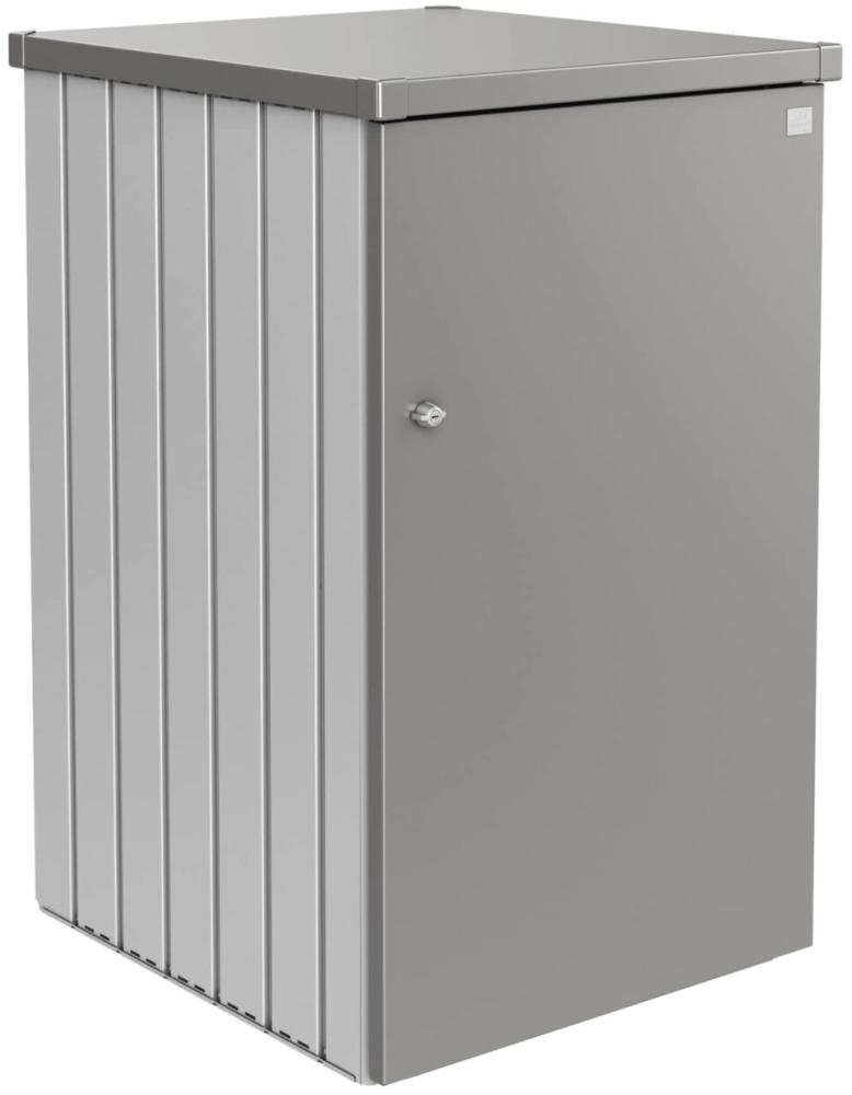 Biohort Mülltonnenbox – Alex® silber-metallic / quarzgrau-metallic Bild 1