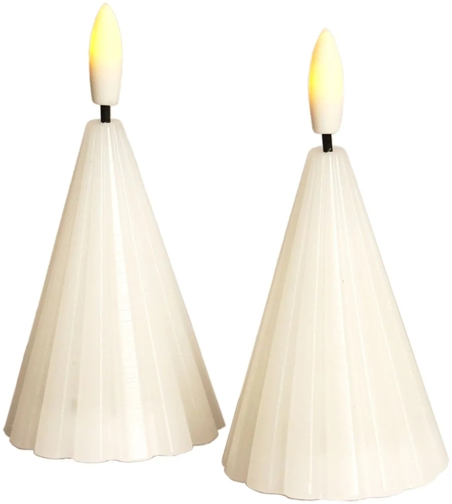 Sirius Laura Weihnachtsbaum Weiß - 2 Stück Bild 1