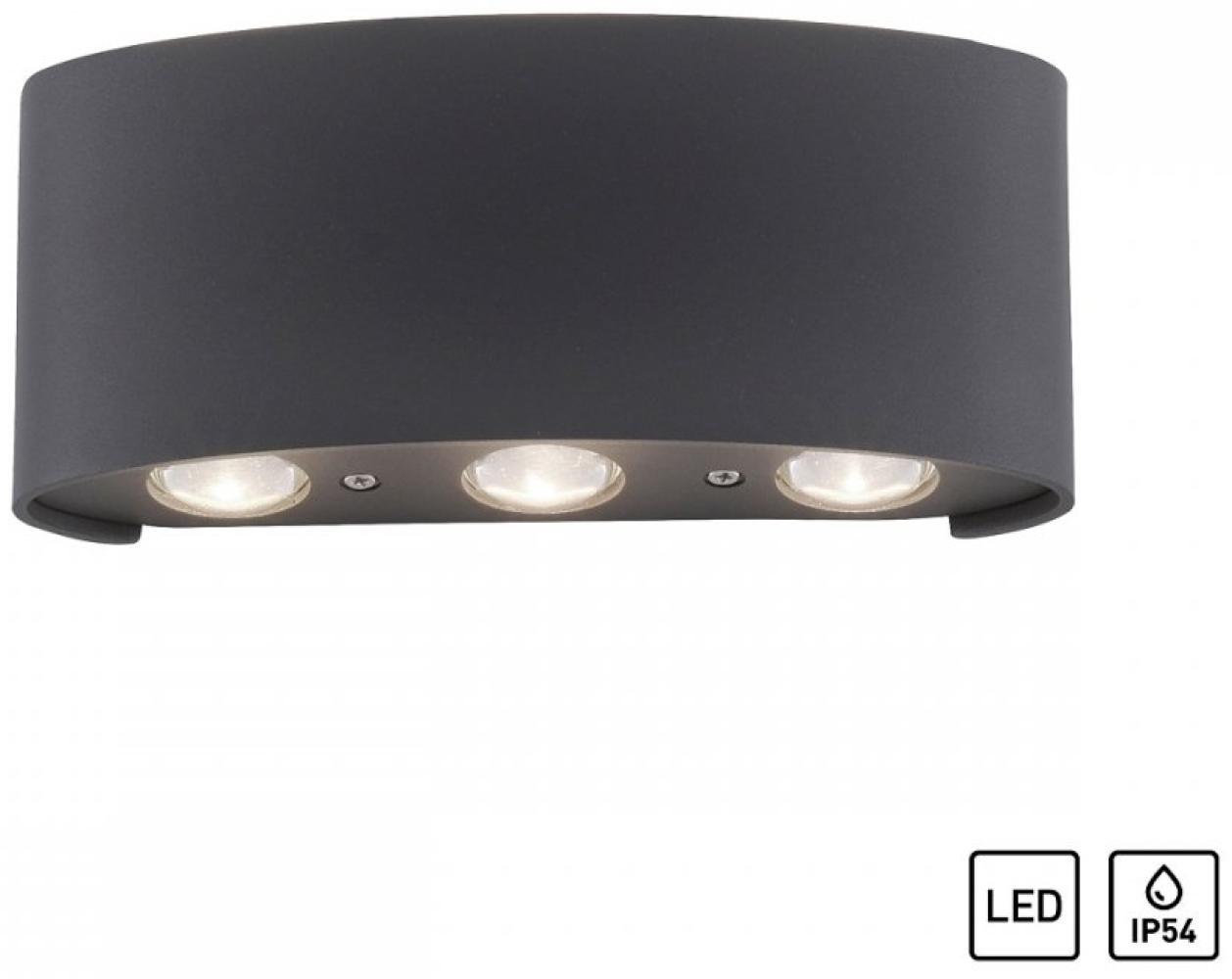 Paul Neuhaus 9488-13 Carlo LED Wandleuchte außen anthrazit IP54 Bild 1