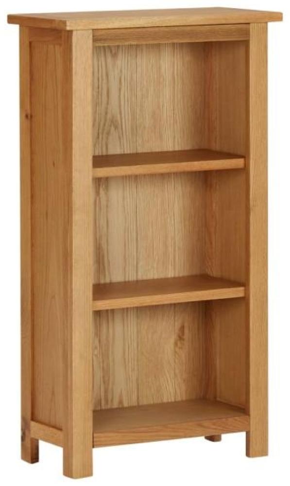 vidaXL Bücherregal 45x22,5x82 cm Eiche Massivholz 289186 Bild 1