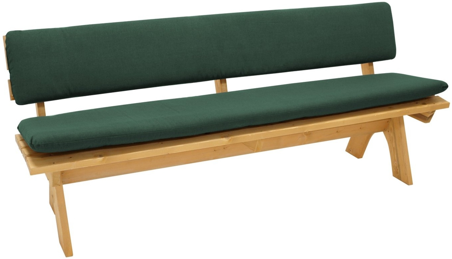 Auflagenset DALLAS für Bank 4-sitzer 195cm, dunkelgrün, 2-teilig Bild 1