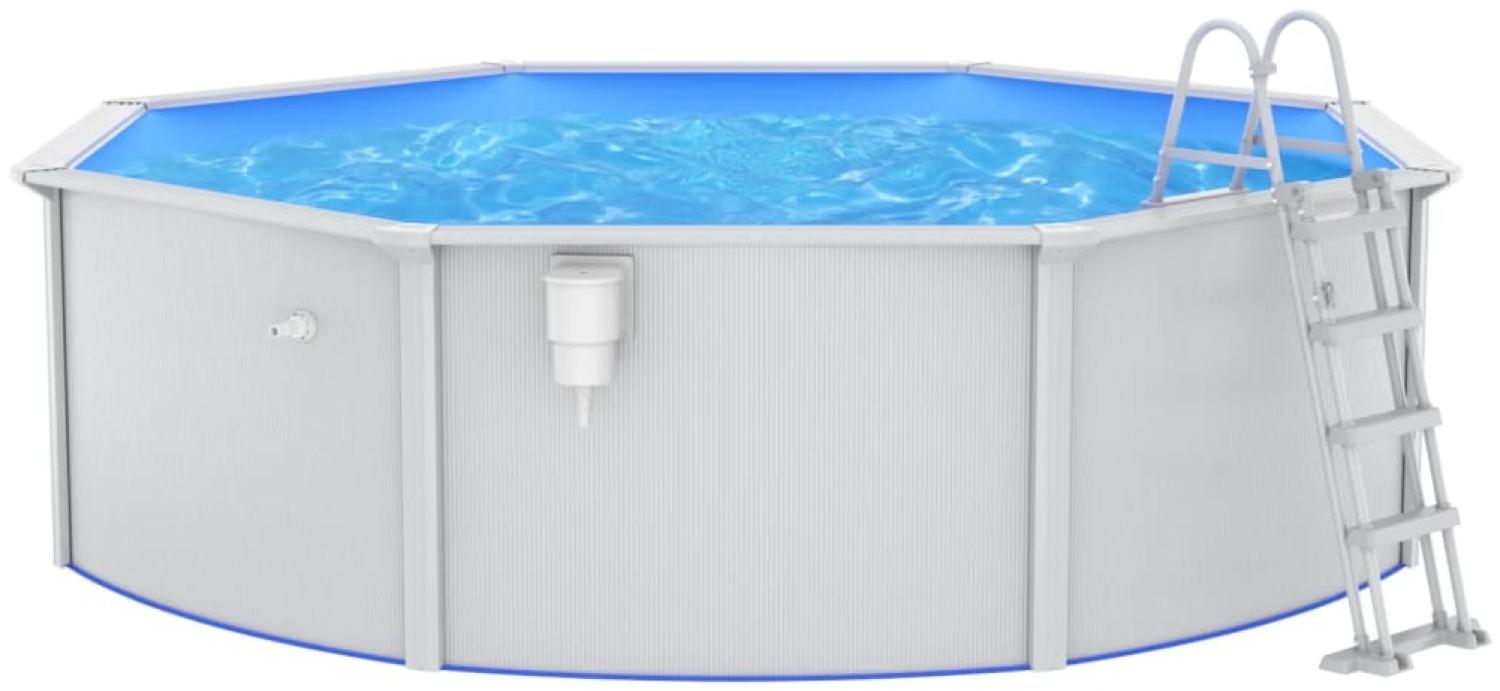 vidaXL Pool mit Sicherheitsleiter, 460x120 cm Bild 1