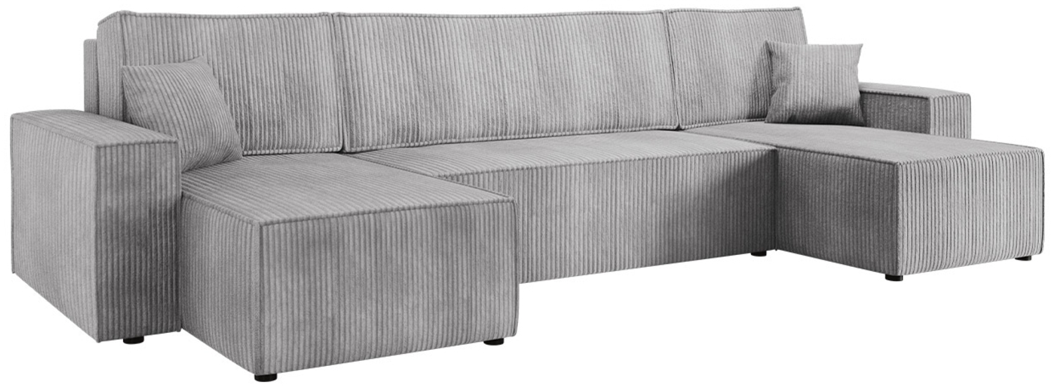 Ecksofa Kobaro U Cord (Farbe: Poso 110) Bild 1