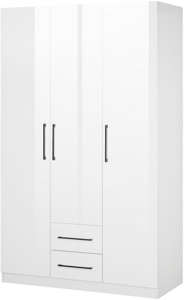 INOSIGN Kleiderschrank Sylt Schlafzimmerschrank Garderobe Schrank Bestseller hochglanz Drehtürenschrank mit perfekter Innenausstattung, Breite 120cm Bild 1