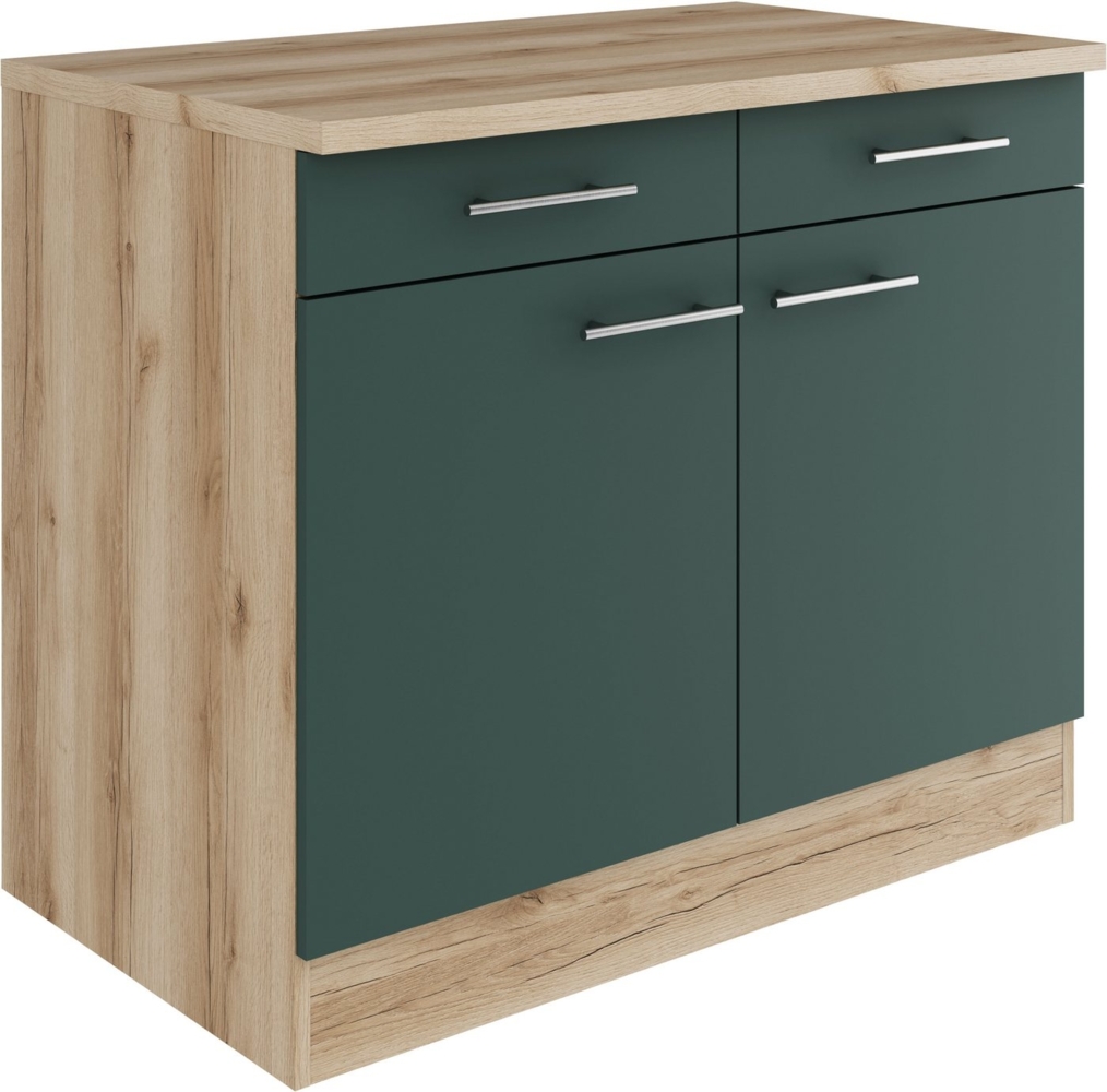 OPTIFIT Unterschrank Bella Breite 100 cm, mit 2 Türen und 2 Schubkästen Bild 1