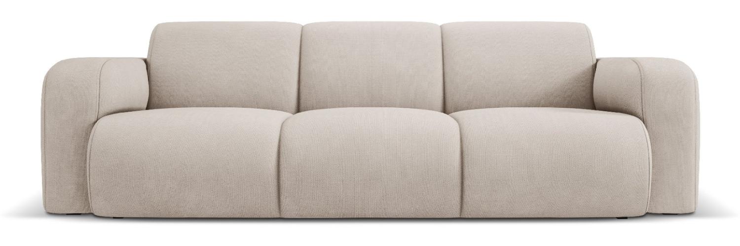 Micadoni Boucle Sofa Molino 3-Sitzer Strukturierter Stoff Beige Bild 1