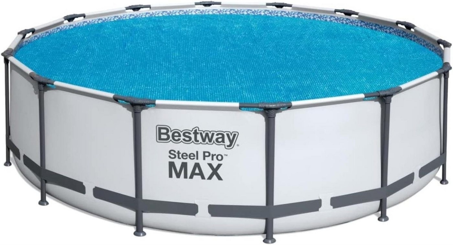 Bestway Flowclear™ Solarabdeckplane Ø 417 cm, für runde 457 cm, 427 cm / 547 cm, Aufstellpools, blau Bild 1