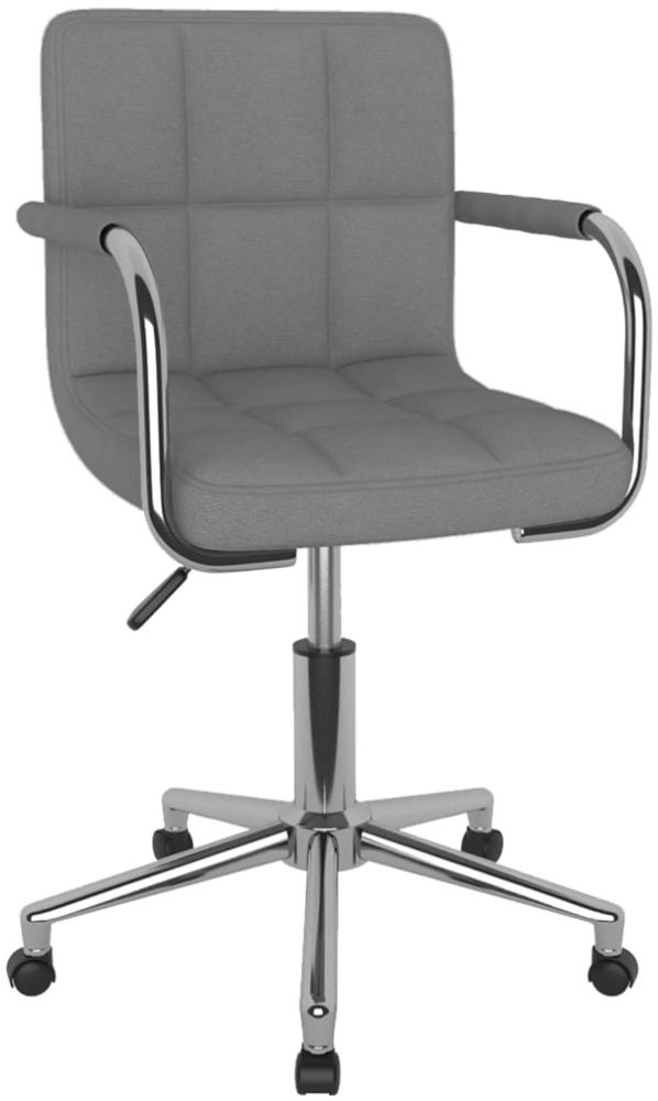 vidaXL Bürostuhl Drehbar Hellgrau Stoff [334791] Bild 1