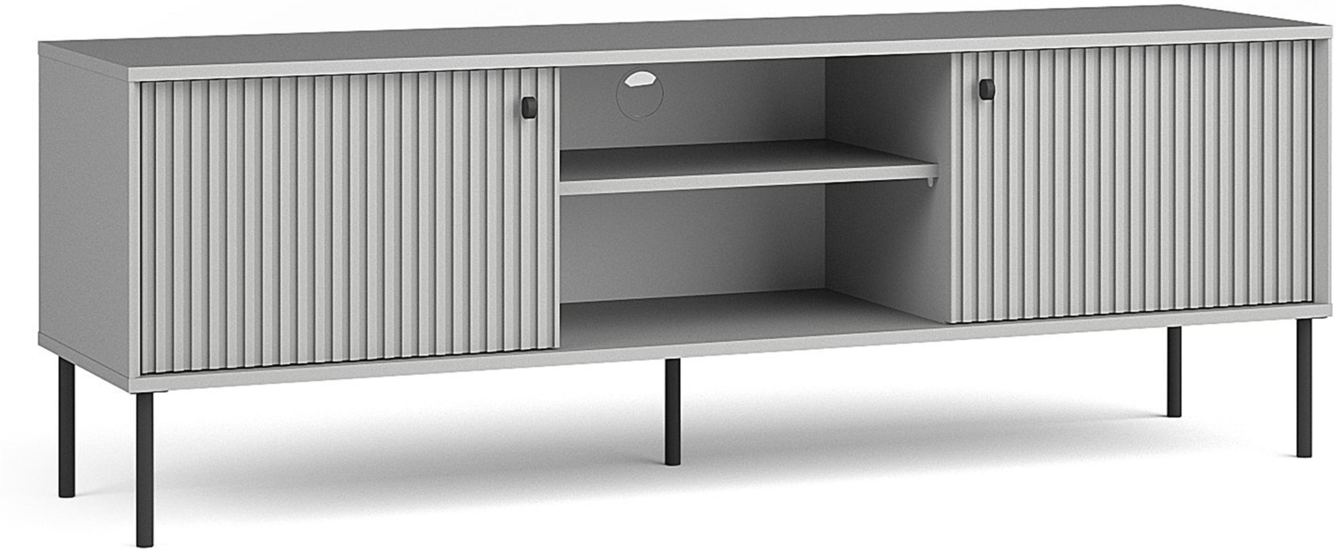 AX Living Vitrine für Wohnzimmer Brunelli 106,6 cm Eiche Baltic/Glas Bild 1