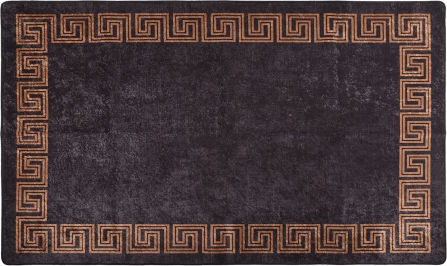 vidaXL Teppich Waschbar 120x180 cm Schwarz und Golden Rutschfest 337930 Bild 1