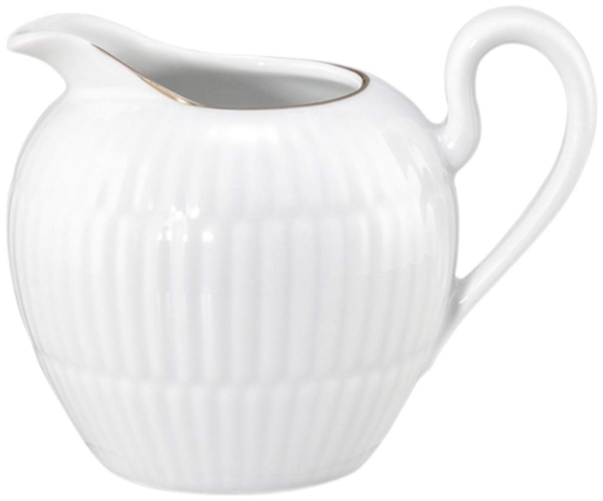 Seltmann Weiden Amina Milchkännchen 170 ml Weiß mit Goldrand Bild 1