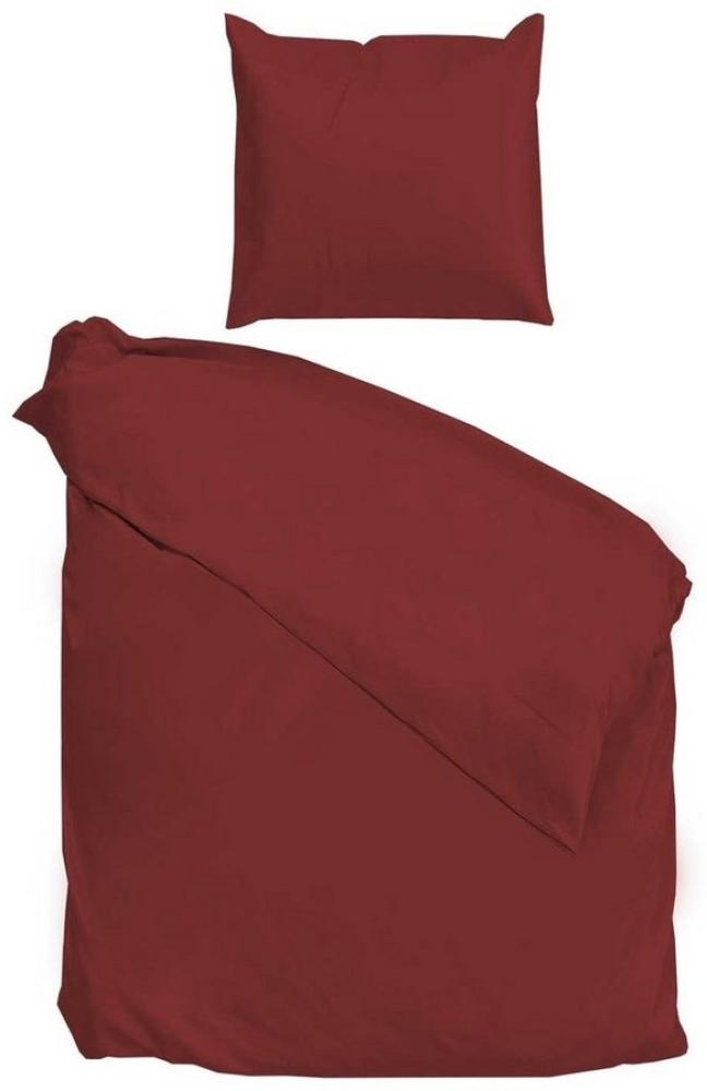 Zo!Home Bettwäsche Satinado 135x200 100% Baumwolle Mako-Satin Spicy Red Bild 1