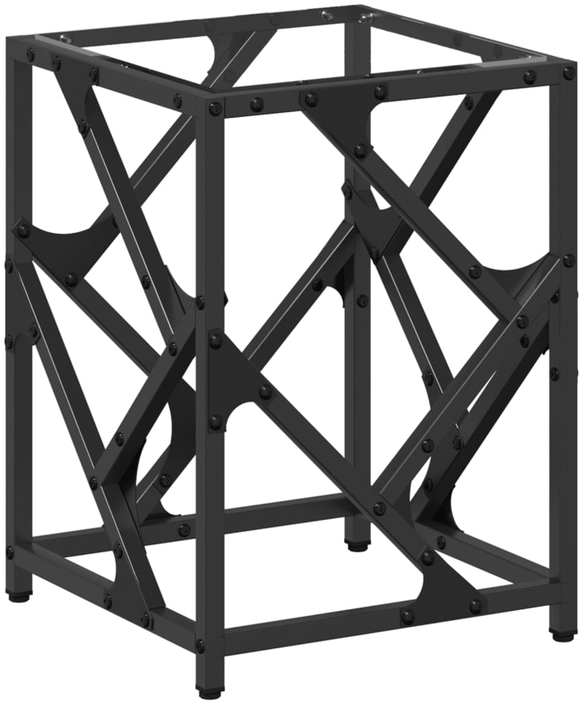 vidaXL Couchtisch mit Glasplatte Transparent 30x30x41 cm Stahl 845988 Bild 1