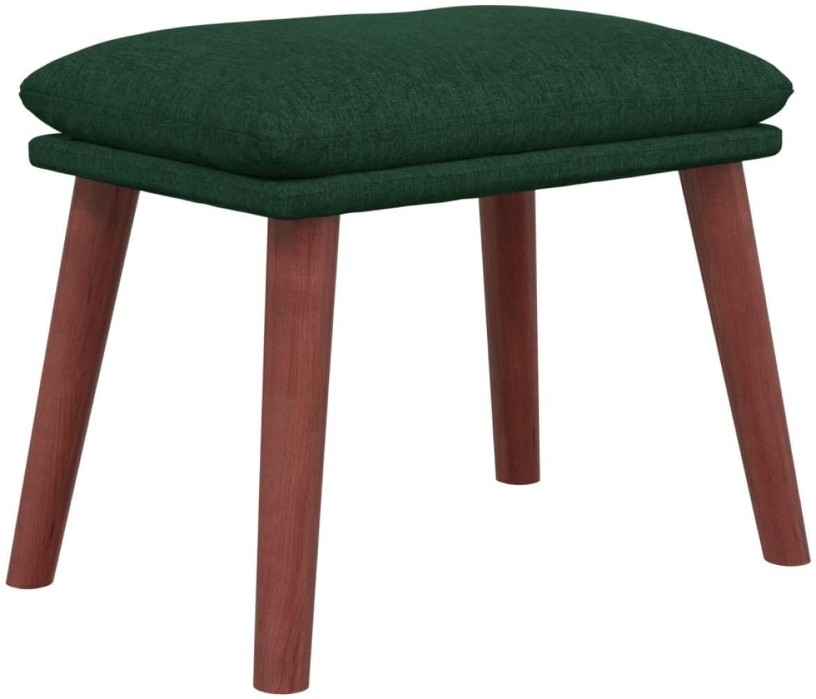 vidaXL Fußhocker Dunkelgrün 45 x 29,5 x 39 cm Stoff [341462] Bild 1