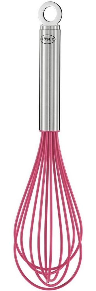 RÖSLE Schneebesen Pink Charity Edition Silikon Pink Edelstahl 27 cm Bild 1