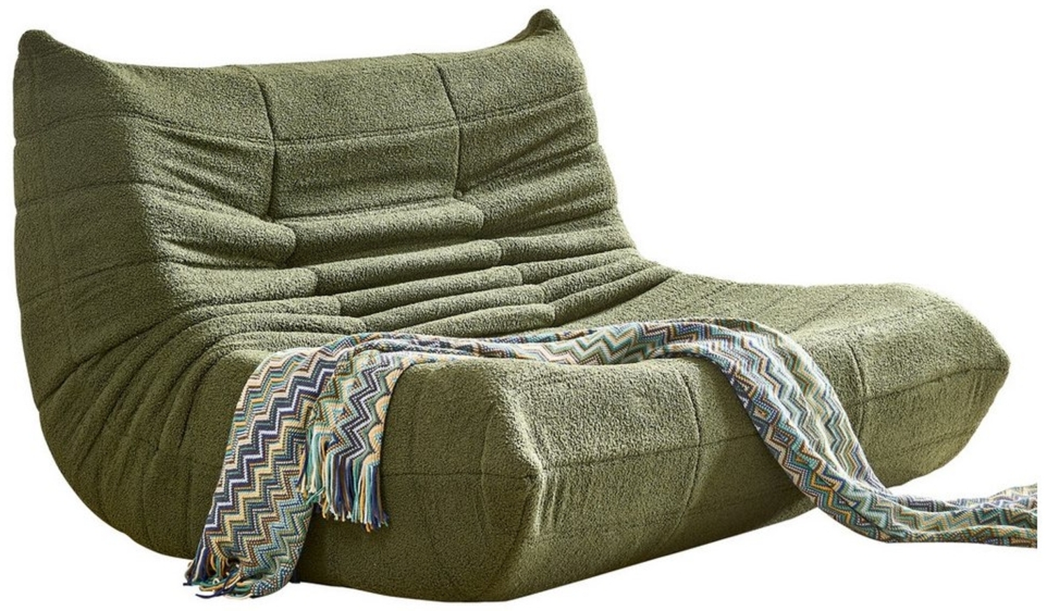 REDOM Sitzsack 2-Sitzer Lazy-Sofa (Teddy-Samt Sofa für maximalen Komfort - Hochwertiger Stoff, 1 St), Ergonomische Unterstützung - Ideal für Wohnzimmer Bild 1