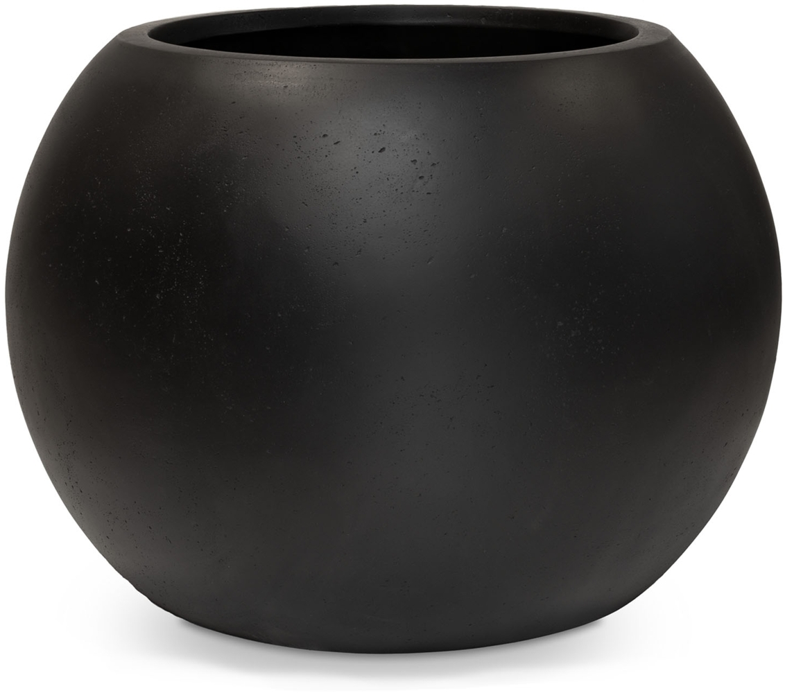 Polystone Globe runder Übertopf - frostsicher Ø 80 cm, Höhe 57 cm anthrazit Bild 1
