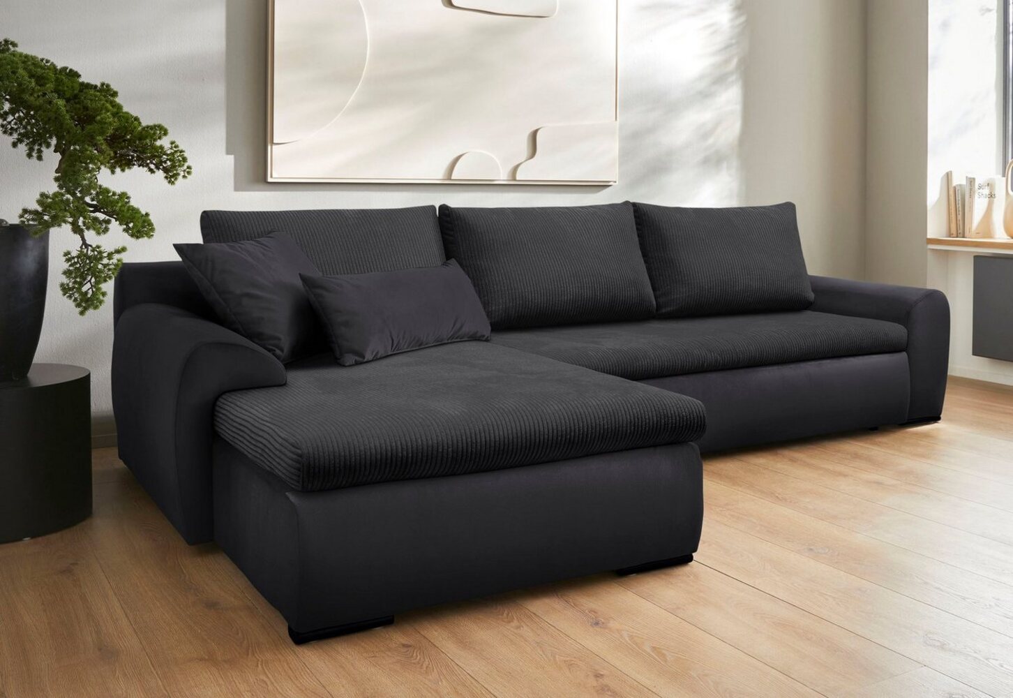 Home affaire Ecksofa Win L-Form, wahlweise mit Bettfunktion und Bettkasten Bild 1