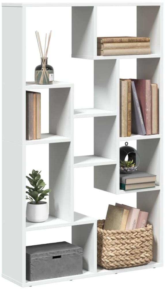 vidaXL Bücherregal Weiß 72x20x120 cm Holzwerkstoff 858156 Bild 1