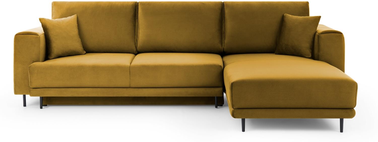 ELTAP 'Dalia' Ecksofa, Senfgelb, 95 x 190 x 289 cm, Rechts Bild 1