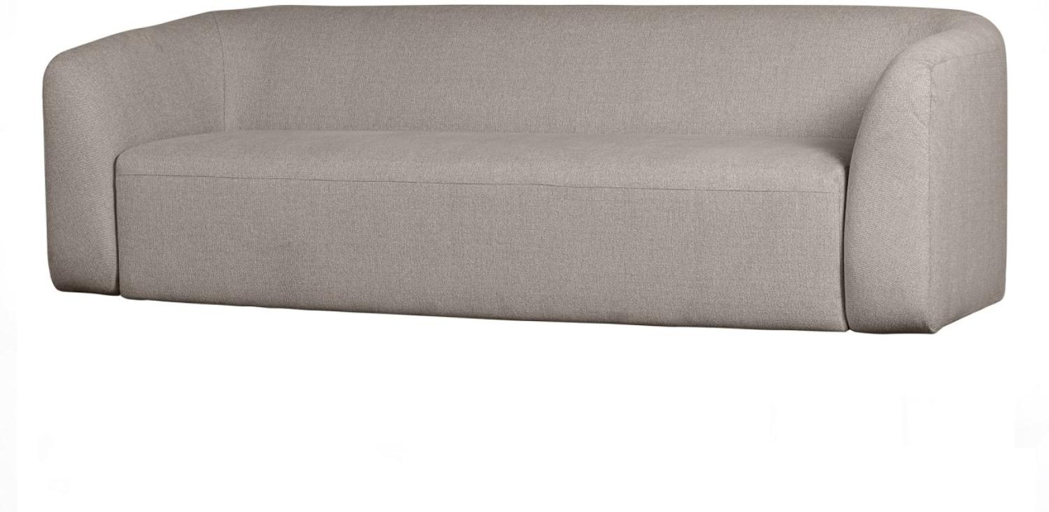 Sofa Sloping 3-Sitzer - Chenille - Off White Bild 1