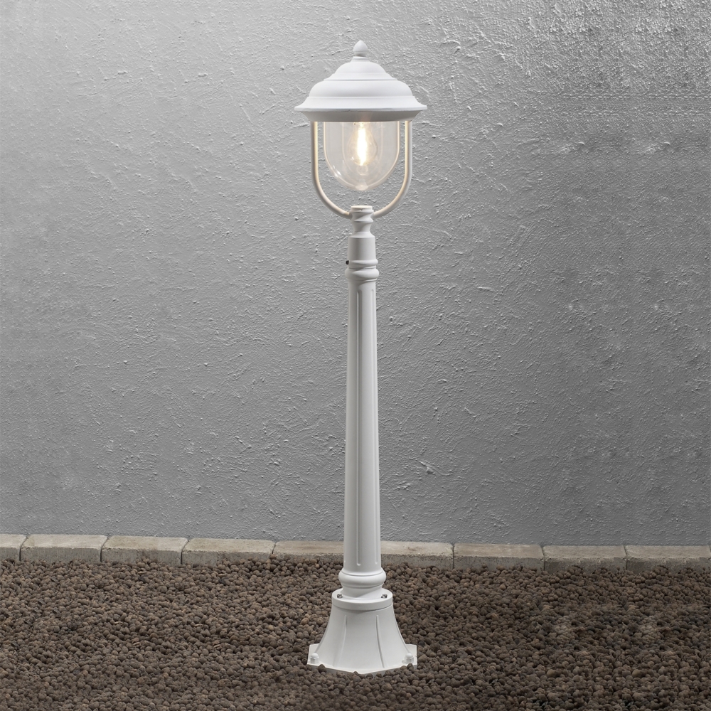 KONSTSMIDE No. 7225-250 Aussenwegeleuchte Parma Alu Weiß Matt H 118 cm Bild 1