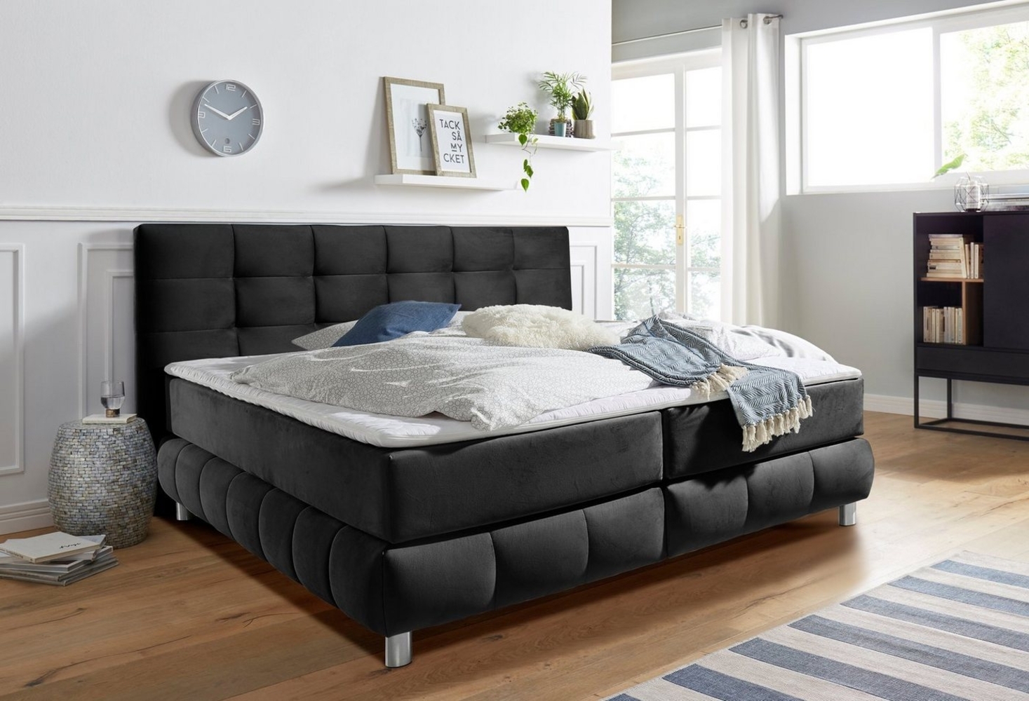 andas Boxspringbett Salo, incl. Topper, 6 Breiten, 2 Härtegrade, TFK auch in Härtegrad 4 Bild 1