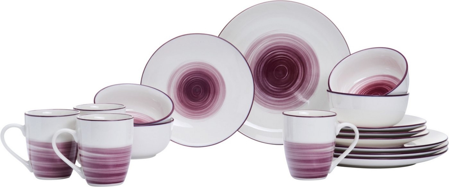 Ritzenhoff & Breker Luna Kombi Set 16-teilig - bordeaux - DS Bild 1