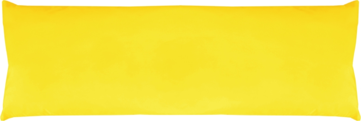 Seitenschläfer Kissenhülle Kissenfüllung Körperkissen, bequem und anschmiegsam in vielen verschiedenen Farben erhältlich (ca. 40x120cm / gelb - sonnengelb) Bild 1