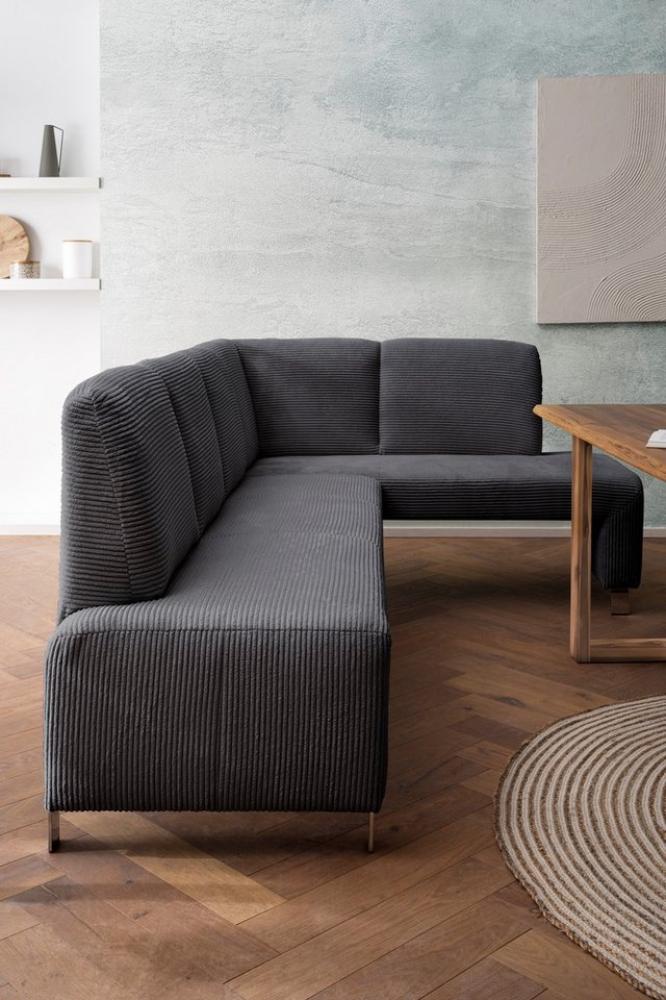 exxpo - sofa fashion Eckbank Intenso, modern, wahlweise in Leder oder Textil, 244/157 cm (B/T), hohe Bodenfreiheit, frei im Raum stellbar, hoher Sitzkomfort Bild 1