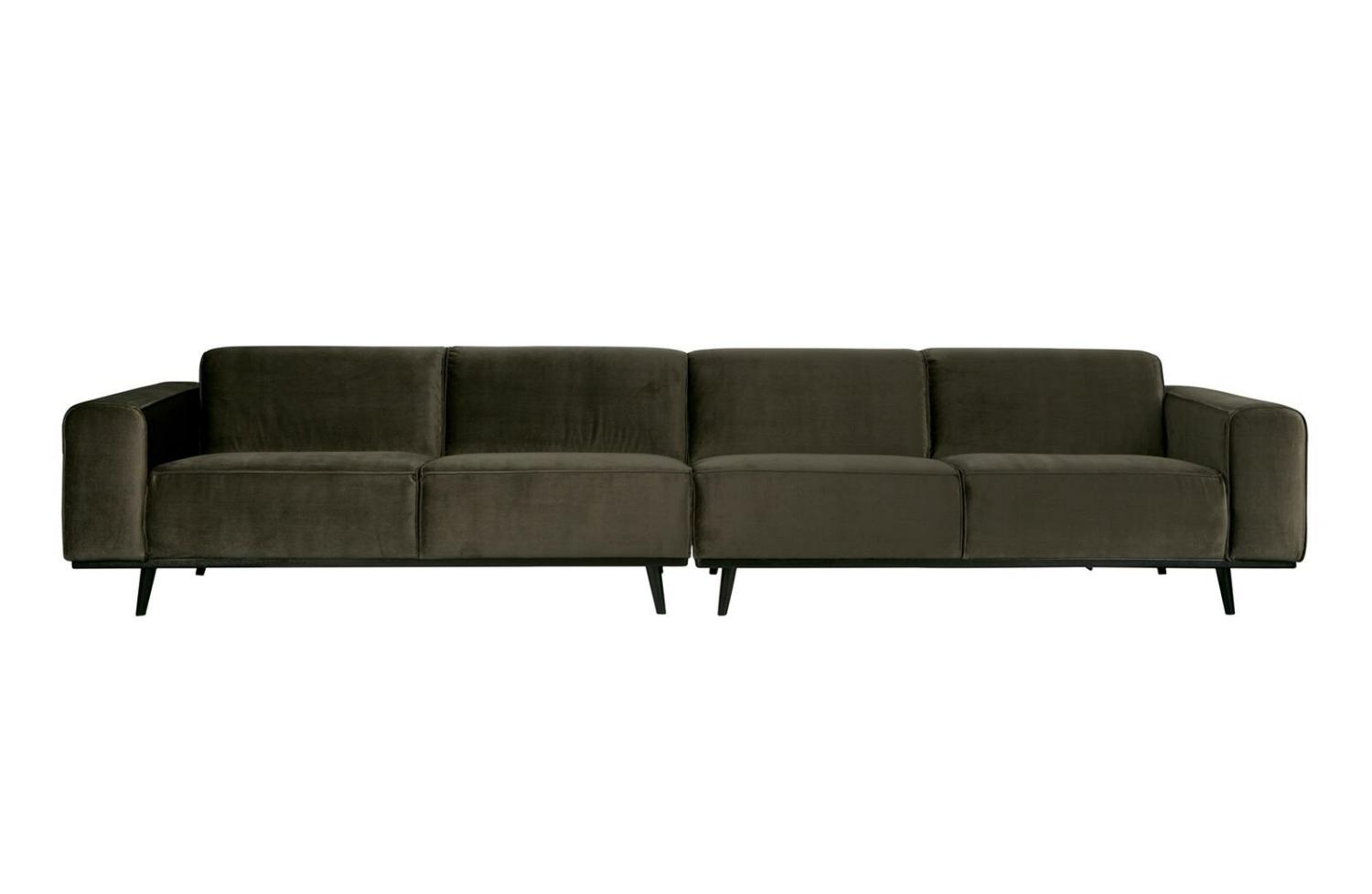 Bigsofa Statement Samt XXL, 372cm Waldgrün Bild 1