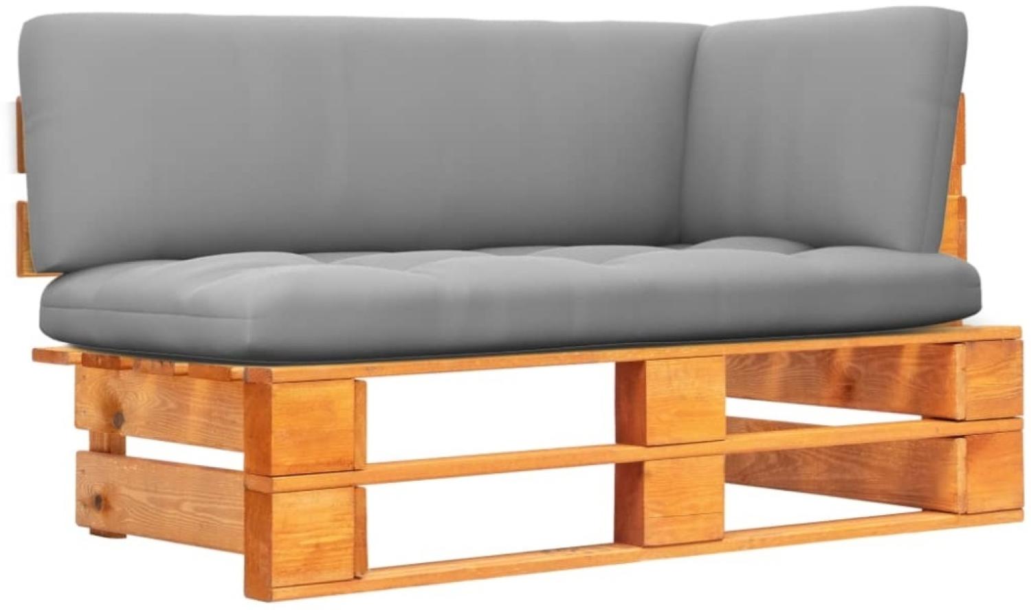 vidaXL Garten-Ecksofa aus Paletten Honigbraun Kiefernholz Imprägniert 3066591 Bild 1