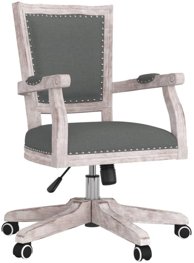 vidaXL Bürostuhl Drehbar Dunkelgrau Stoff 344479 Bild 1