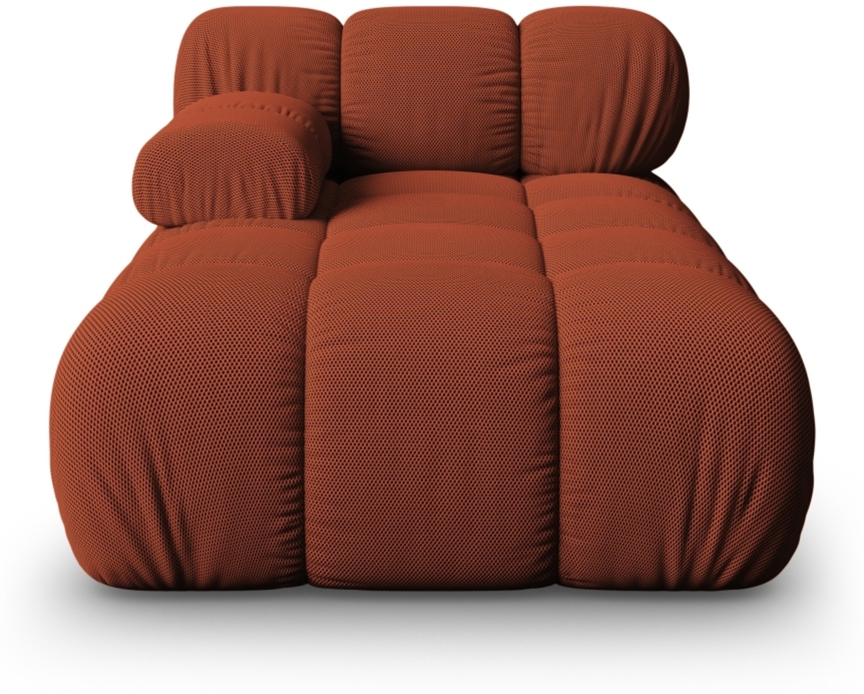 Micadoni Recamiere Bellis Links 3D-Stoff Ziegel Bild 1