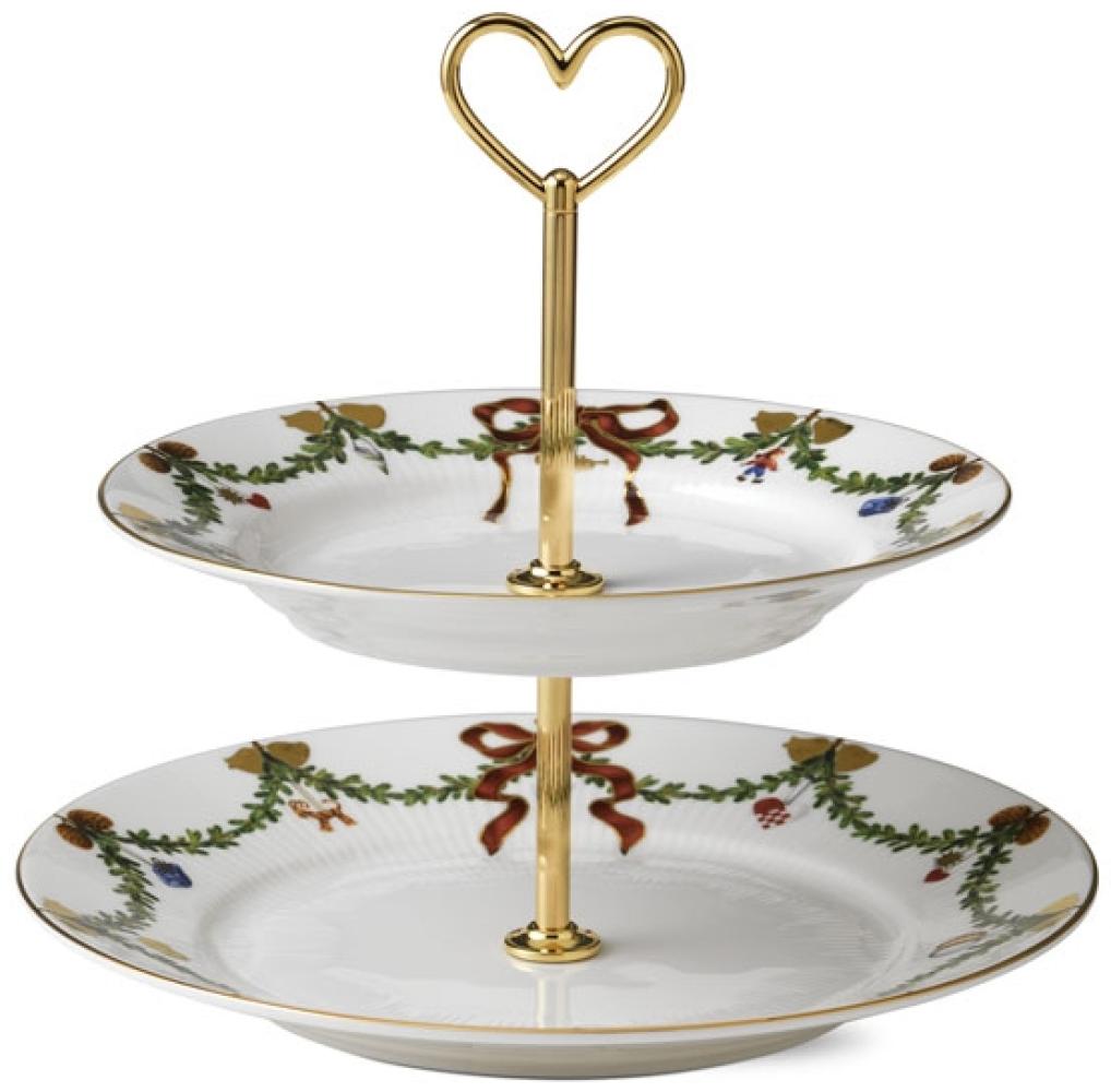 Royal Copenhagen Starfluted Christmas Etagere 2-Stufig Bild 1