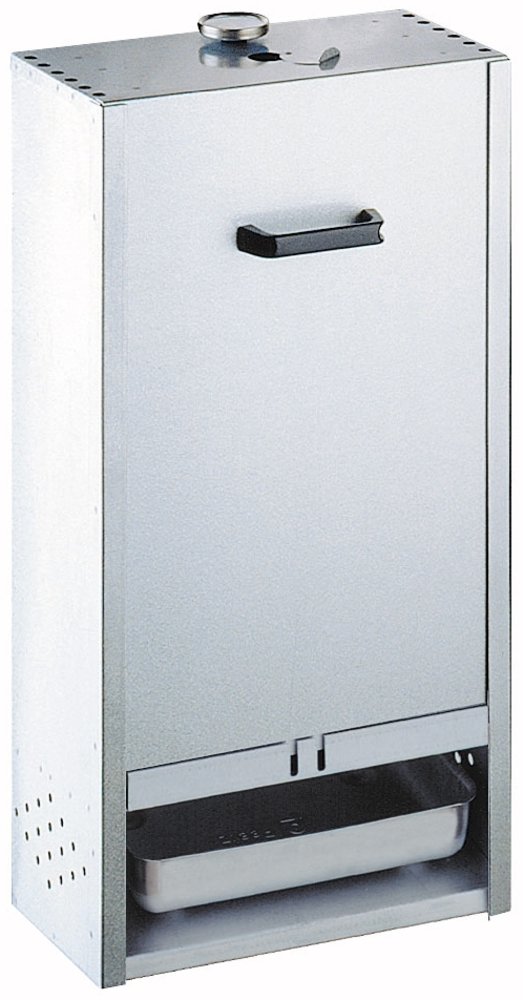 Peetz Alu-Räucherofen 520 - für ca. 12 Fische liegend oder hängend, silber,mit Schieber Bild 1