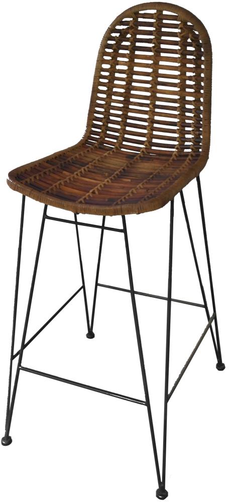 Barhocker Rattan Barstuhl Tresenhocker Küchenstuhl Küche Tresen Stuhl Hocker Bild 1