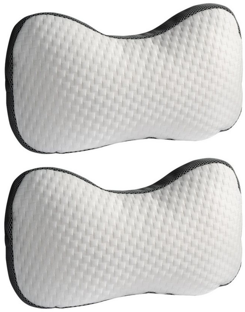 Sun Garden Schlafkissen ATON, 2er Set, B 60 x H 36 cm, Weiß, Füllung: Viskoelastische Flocken, Bezug: Polyester, abnehmbarer Bezug Bild 1