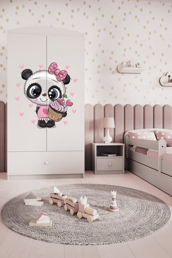 Bjird Kinderkleiderschrank Kleiderschrank Babydreams (4 Einlegeböden und Schublade) 175x90x52 cm Bild 1