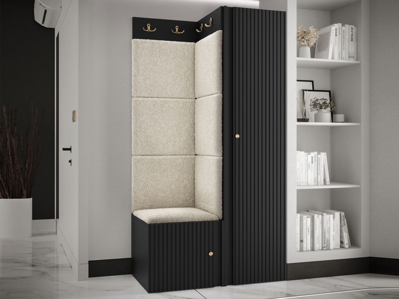 Garderoben-Set Kirtan Slim XXV (Farbe: Schwarz, Abriamo 03) Bild 1