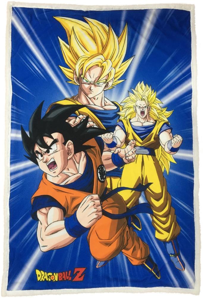 Dragon Ball Z Sherpa-Fleece-Decke 100 x 150 cm für ultimative Gemütlichkeit Bild 1