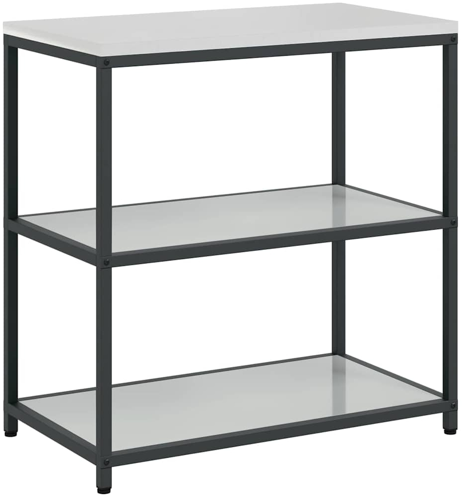 vidaXL Küchenlageregal mit Regal mit Speicher Silber Verzinkter Stahl 874959 Bild 1