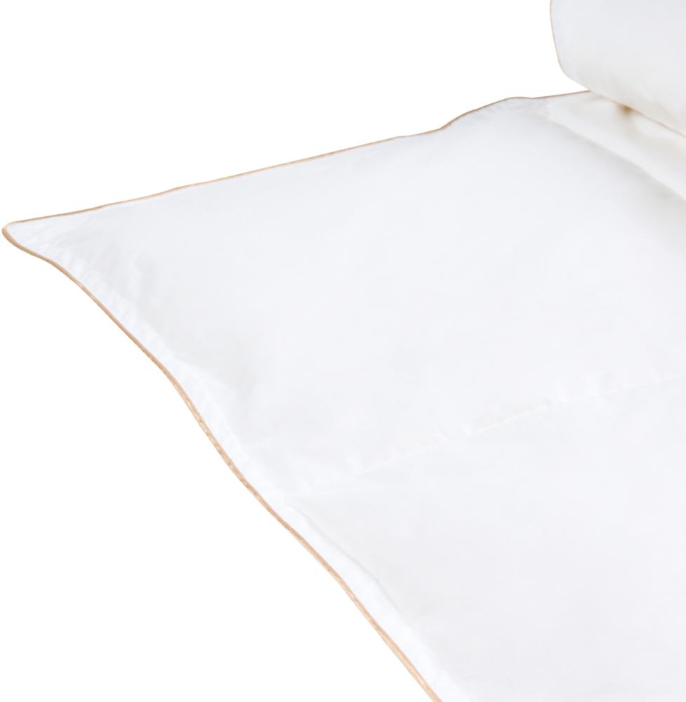 Mittelwarme Bettdecke EIGER Entenfedern und Daunen 220 x 240 cm Bild 1